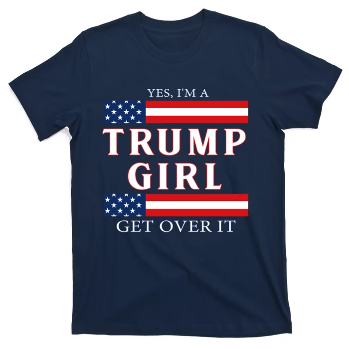 Trump Girl Vote America Flag Gift T-Shirt