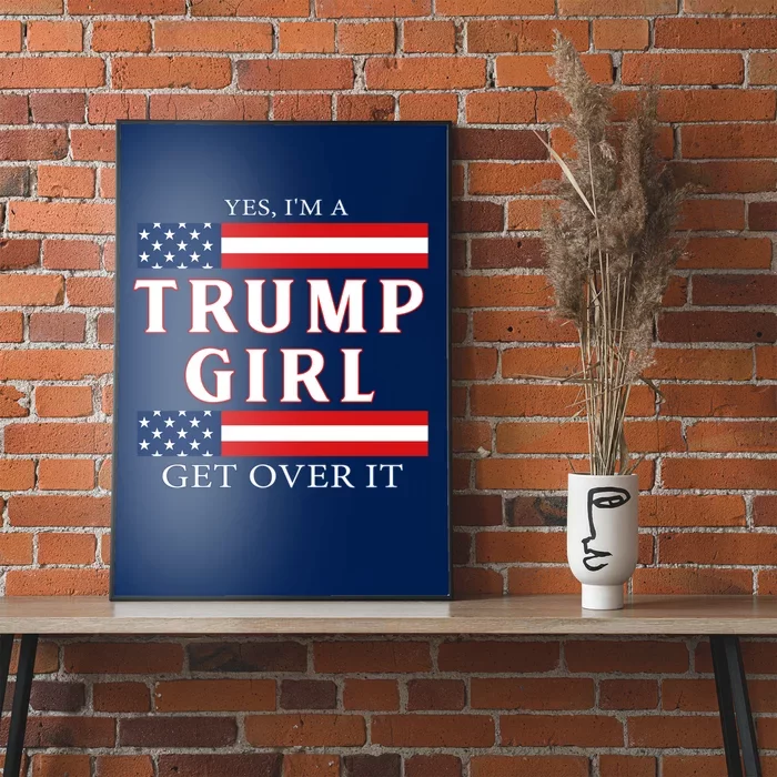 Trump Girl Vote America Flag Gift Poster