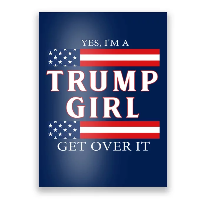 Trump Girl Vote America Flag Gift Poster