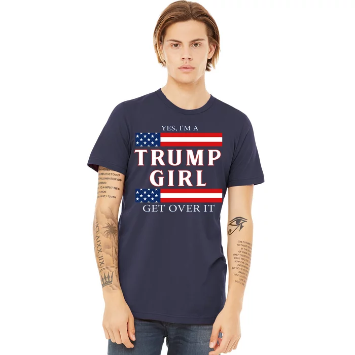 Trump Girl Vote America Flag Gift Premium T-Shirt