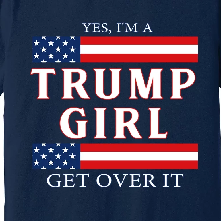 Trump Girl Vote America Flag Gift Premium T-Shirt