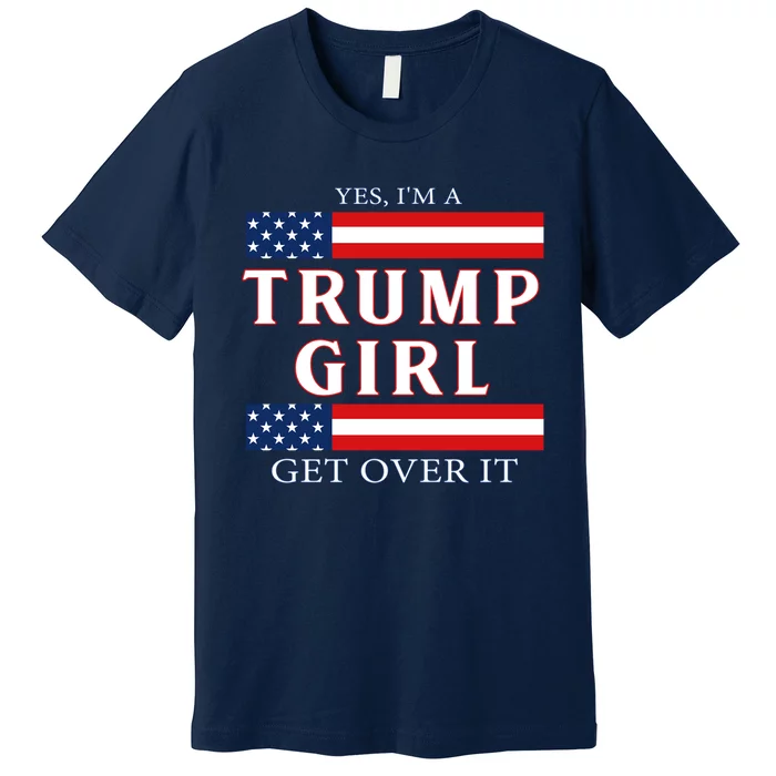 Trump Girl Vote America Flag Gift Premium T-Shirt