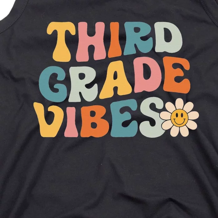 Third Grade Vibes 3rd Grade Team Retro 1st Day of School Tank Top