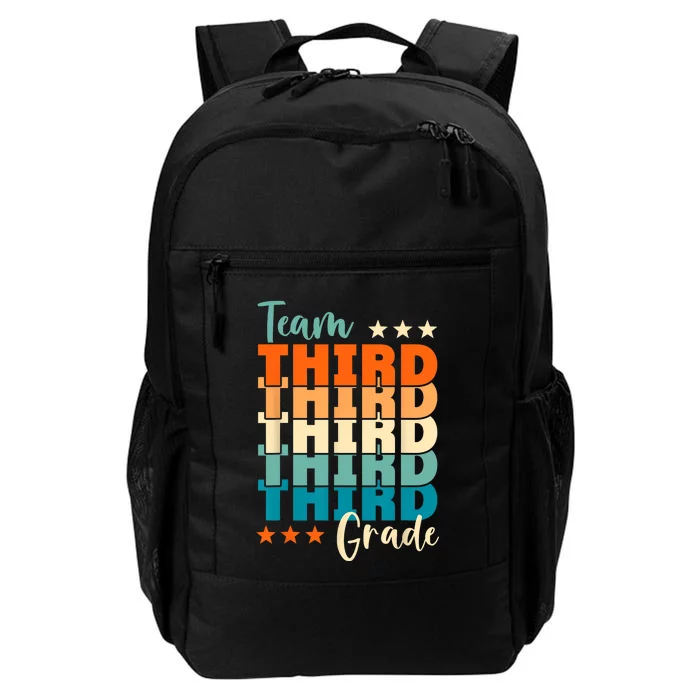 Third Grade Vibes Team 3rd Grade Retro 1st Day Of School Daily Commute Backpack