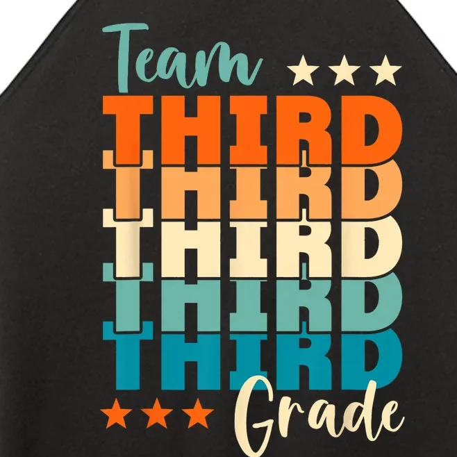 Third Grade Vibes Team 3rd Grade Retro 1st Day Of School Women’s Perfect Tri Rocker Tank