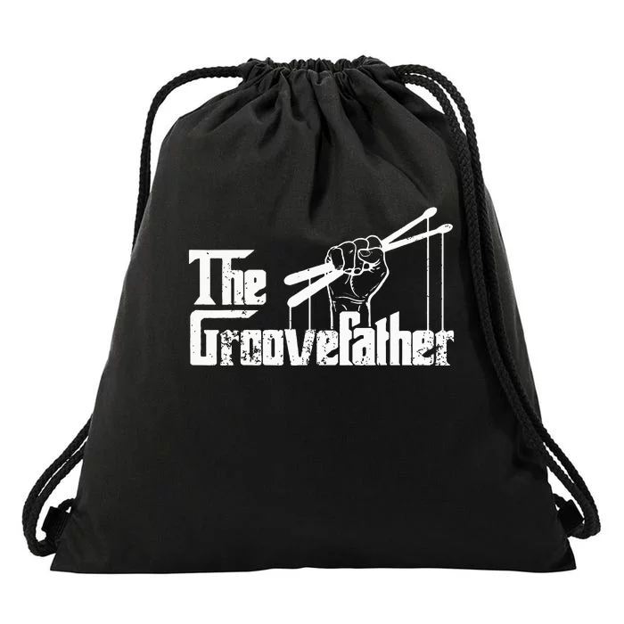 The Groovefather Vintage Drums Drumming Band Drumm Drawstring Bag