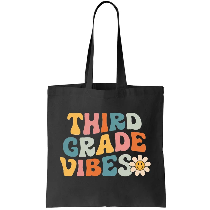 Third Grade Vibes 3rd Grade Team Retro 1st Day Of School Tote Bag