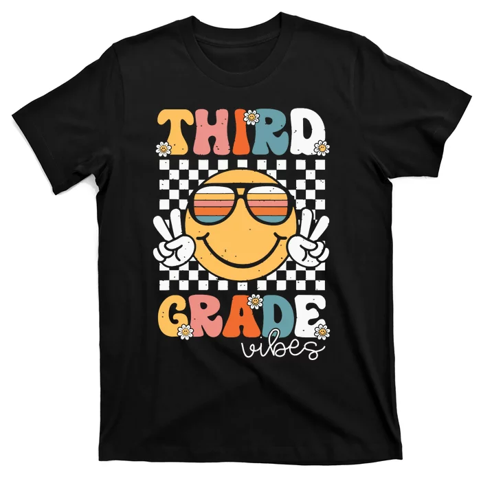 Third Grade Vibes Smile First Day Of School 3rd Grade Team T-Shirt