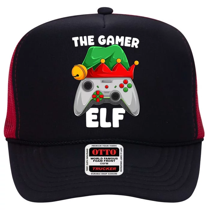 The Gamer Video Game Controller Christmas Gaming Xmas Gift High Crown Mesh Trucker Hat