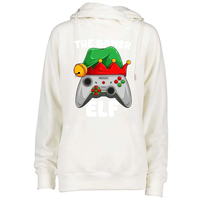 The Gamer Video Game Controller Christmas Gaming Xmas Gift Womens Funnel Neck Pullover Hood