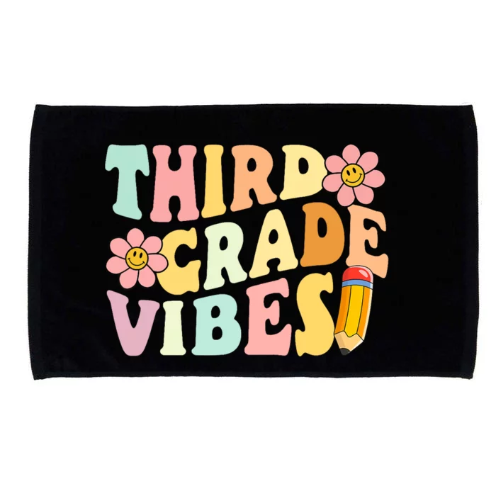 Third Grade Vibes 3rd Grade 1st Day Of School Teacher Microfiber Hand Towel