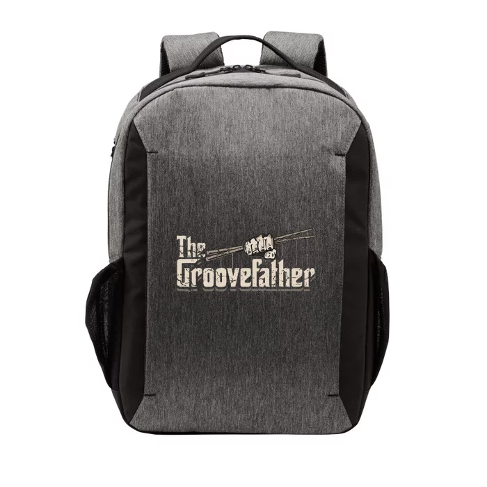 The Groovefather Vintage Drums Drumming Gifts Band Drummer Vector Backpack