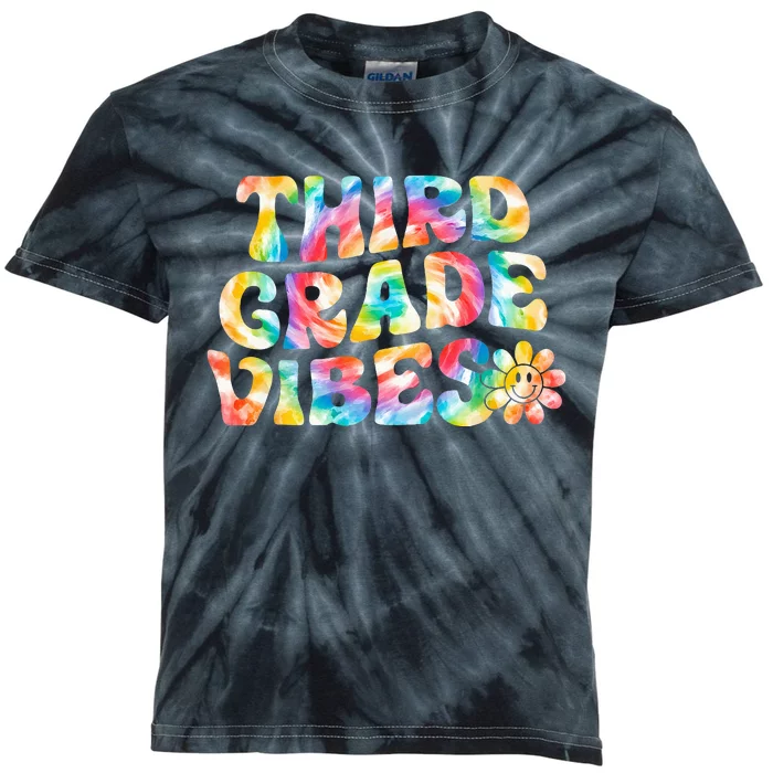 Third Grade Vibes 3rd Grade Team Teachers Kids Tie-Dye T-Shirt