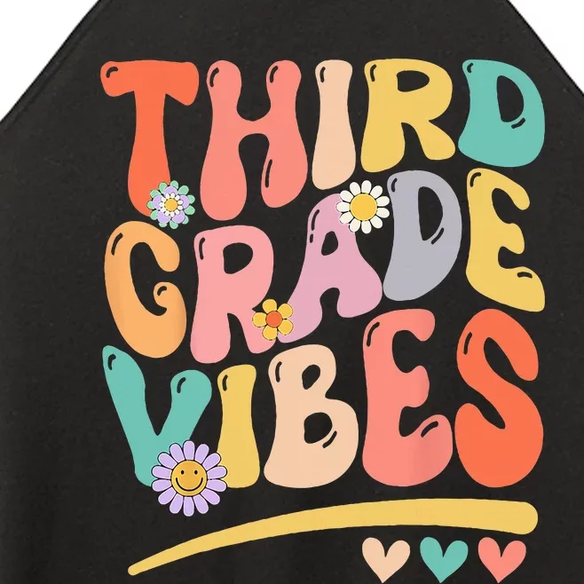 Third Grade Vibes Back To School 3rd Grade Teacher Women’s Perfect Tri Rocker Tank