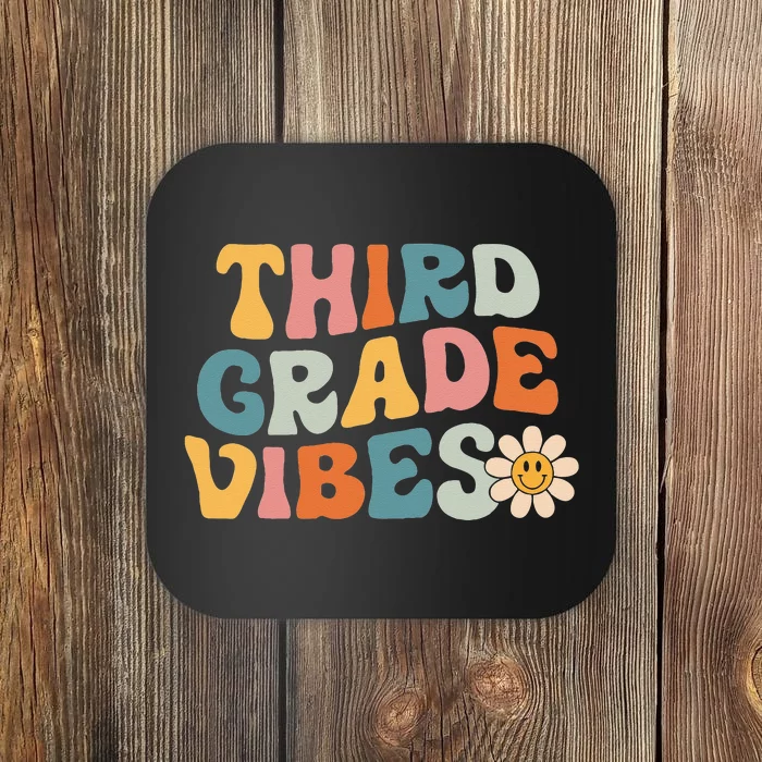 Third Grade Vibes 3rd Grade Team Retro 1st Day Of School Coaster