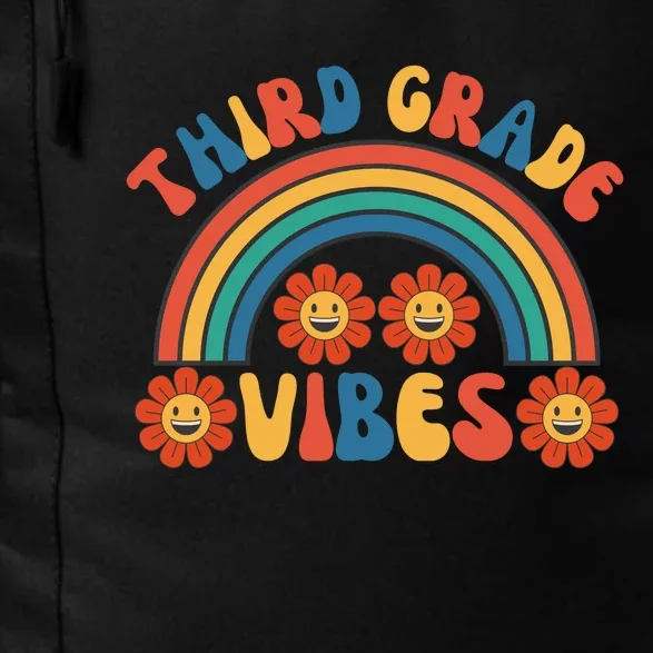 Third Grade Vibes Retro Groovy Third First Day Of School Daily Commute Backpack