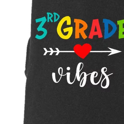 Third Grade Vibes 3rd Grade Team First Day Of School Teacher Doggie 3-End Fleece Hoodie