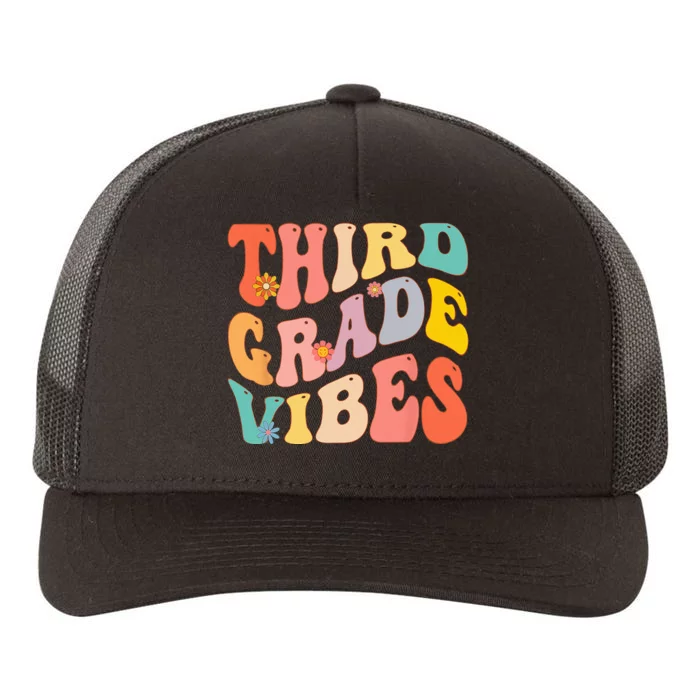 Third Grade Vibes For 3rd Grade Teacher Yupoong Adult 5-Panel Trucker Hat