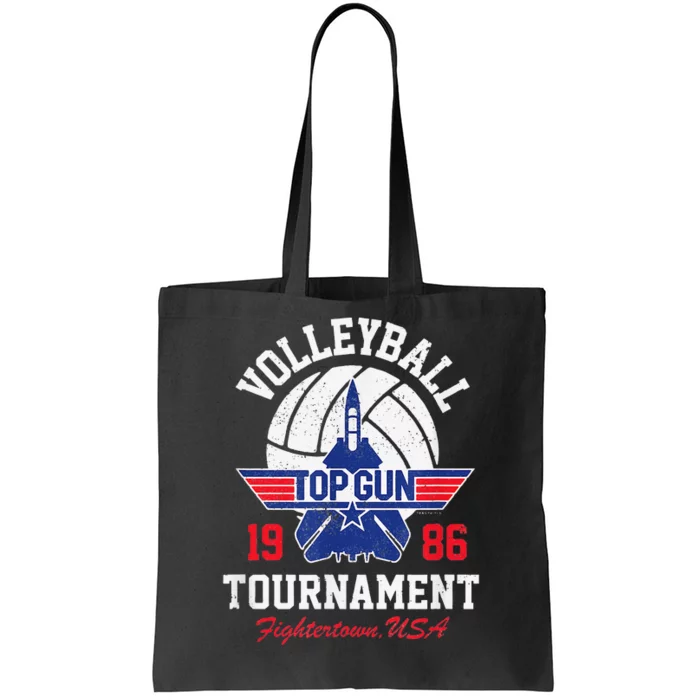 Top Gun Volleyball Tournament funny american flag Tote Bag