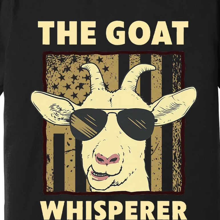 The Goat Whisperer Design Farmer Goat Lover Premium T-Shirt