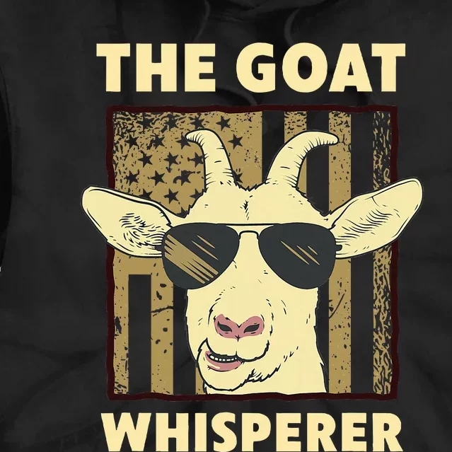 The Goat Whisperer Design Farmer Goat Lover Tie Dye Hoodie