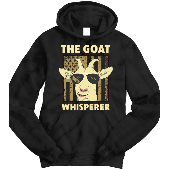 The Goat Whisperer Design Farmer Goat Lover Tie Dye Hoodie