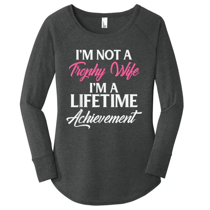 Trophy Gaming Wife Funny Mother Women's Perfect Tri Tunic Long Sleeve Shirt