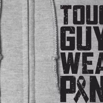 Tough Guys Wear Pink Breast Cancer Awareness Gifts Full Zip Hoodie