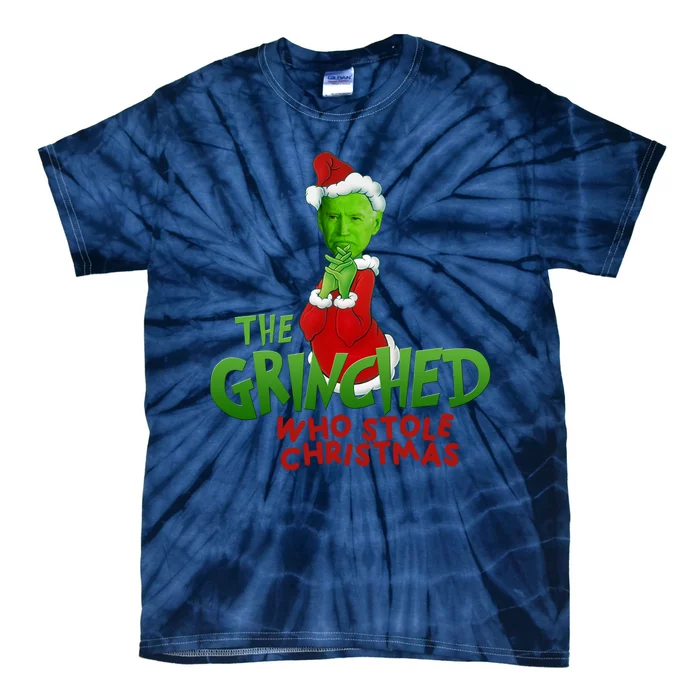 The Grinched Who Stole Christmas Funny Joe Biden Tie-Dye T-Shirt