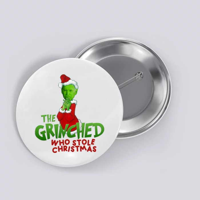 The Grinched Who Stole Christmas Funny Joe Biden Button