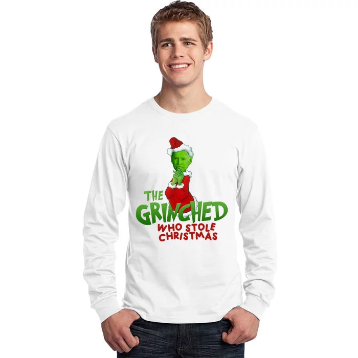 The Grinched Who Stole Christmas Funny Joe Biden Tall Long Sleeve T-Shirt