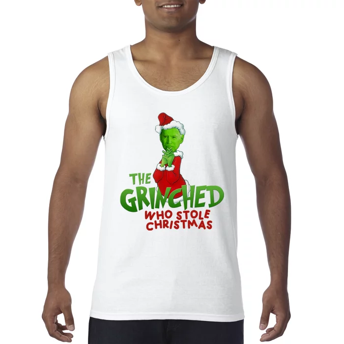 The Grinched Who Stole Christmas Funny Joe Biden Tank Top