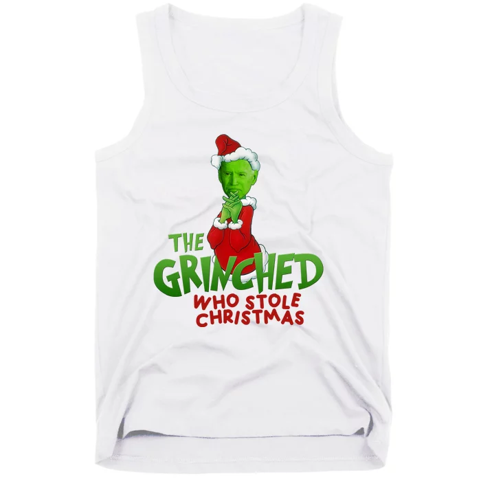 The Grinched Who Stole Christmas Funny Joe Biden Tank Top