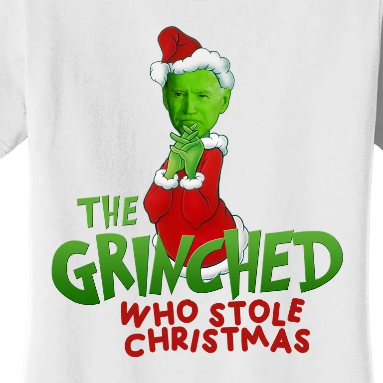 The Grinched Who Stole Christmas Funny Joe Biden Women's T-Shirt