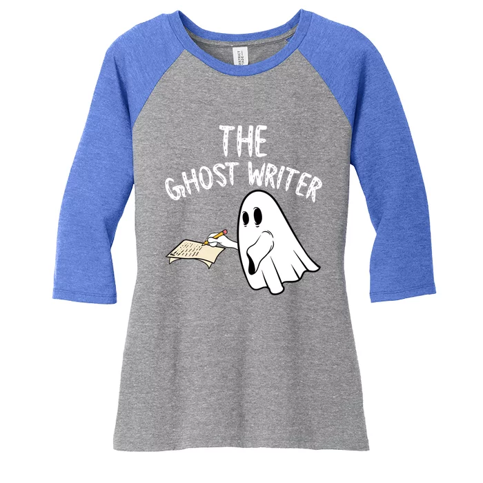 The Ghost Writer Halloween Costume 2020 Ghost Witches Meaningful Gift Women's Tri-Blend 3/4-Sleeve Raglan Shirt