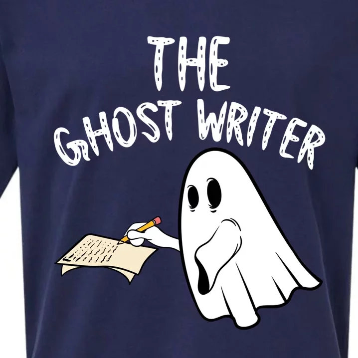 The Ghost Writer Halloween Costume 2020 Ghost Witches Meaningful Gift Sueded Cloud Jersey T-Shirt