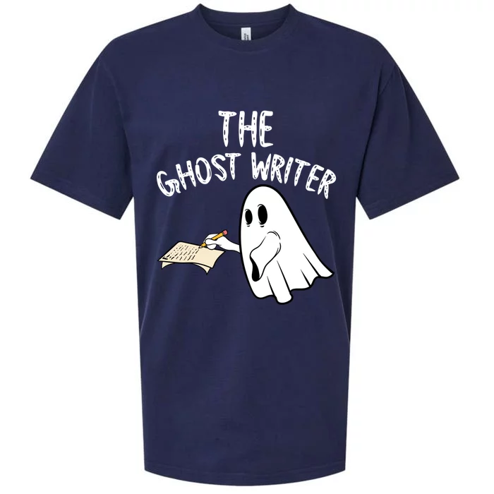 The Ghost Writer Halloween Costume 2020 Ghost Witches Meaningful Gift Sueded Cloud Jersey T-Shirt