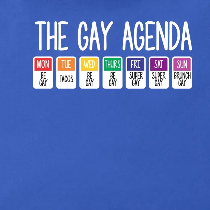 The Gay Weekly Agenda Funny Lgbt Pride Rainbow Cute Gift Zip Tote Bag