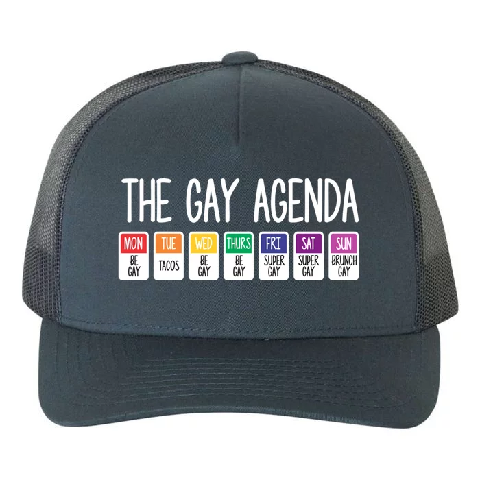 The Gay Weekly Agenda Funny Lgbt Pride Rainbow Cute Gift Yupoong Adult 5-Panel Trucker Hat