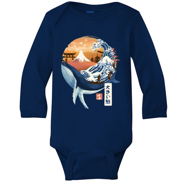 The Great Whale Copy Baby Long Sleeve Bodysuit