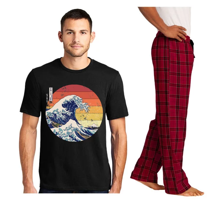 The Great Wave Kanagawa Hokusai Japanese Retro Pajama Set