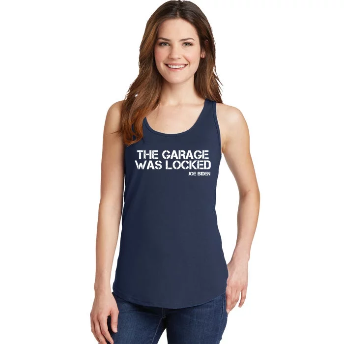 The Garage Was Locked Funny Joe Biden Classified Documents Ladies Essential Tank