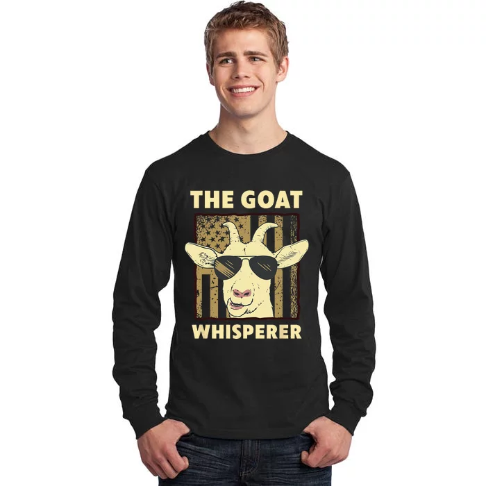 The Goat Whisperer Design For Women Men Farmer Goat Lover Tall Long Sleeve T-Shirt