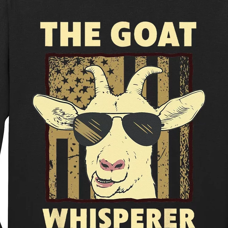 The Goat Whisperer Design For Women Men Farmer Goat Lover Tall Long Sleeve T-Shirt