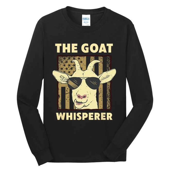 The Goat Whisperer Design For Women Men Farmer Goat Lover Tall Long Sleeve T-Shirt