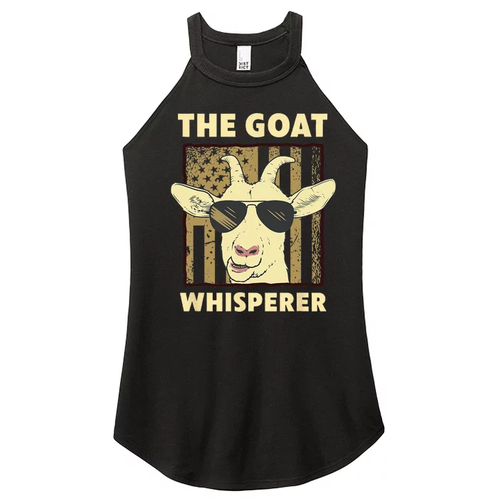 The Goat Whisperer Design For Women Men Farmer Goat Lover Women’s Perfect Tri Rocker Tank