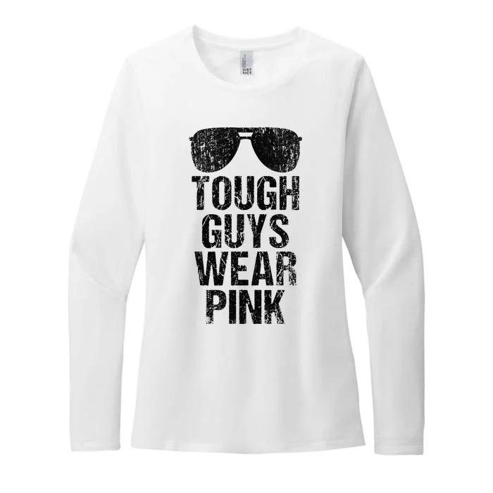 Tough Guys Wear Pink Womens CVC Long Sleeve Shirt