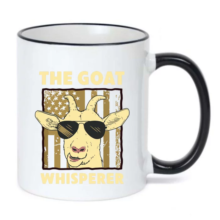 The Goat Whisperer Design For Women Men Farmer Goat Lover Black Color Changing Mug