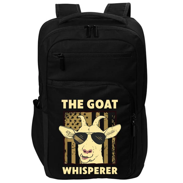 The Goat Whisperer Design For Women Men Farmer Goat Lover Impact Tech Backpack