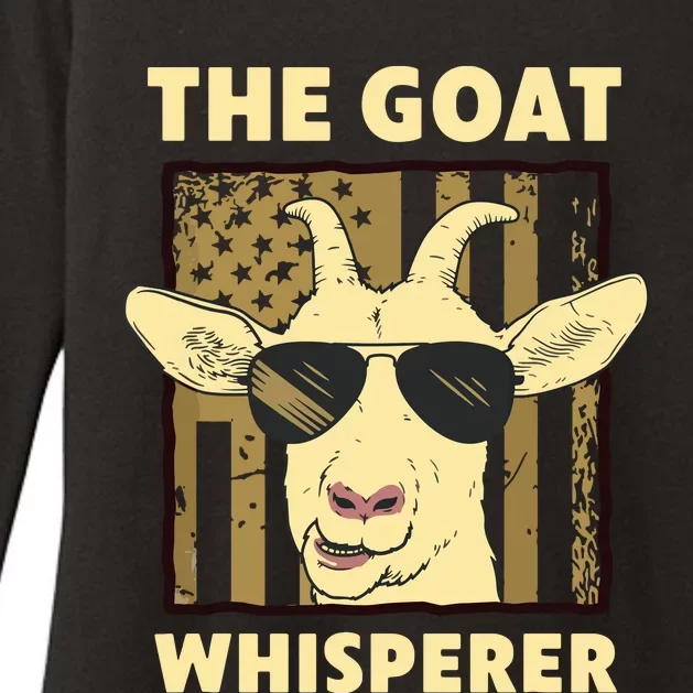 The Goat Whisperer Design For Women Men Farmer Goat Lover Womens CVC Long Sleeve Shirt